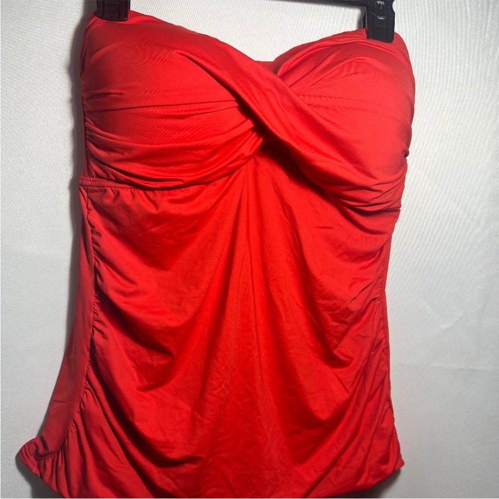 Anne Cole, tankini strapless top, size 18W